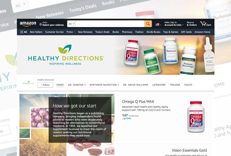 Healty Directions Amazon Storefronts