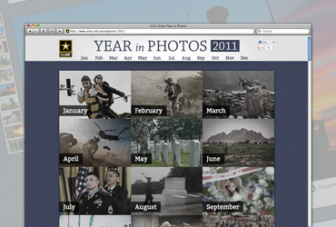 U.S. Army Year in Photos 2011 website