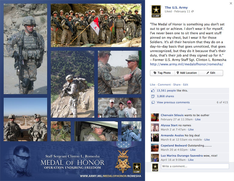 Facebook screenshot of collage